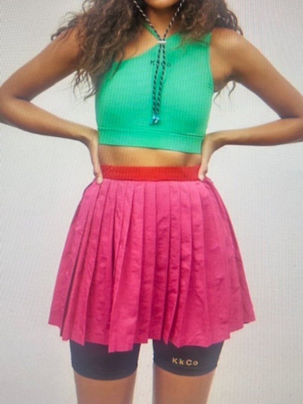 KKCo x Urban Outfitters Exclusive Outside Pleated Field Pink Skirt Skort NWT